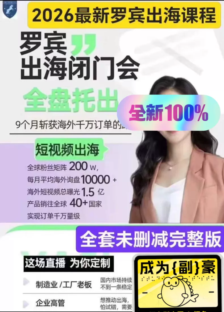 图片[1]-罗宾在出海，robin，罗宾跨境sop，罗宾出海，外贸SOP。-不可思议资源网